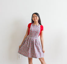 Load image into Gallery viewer, Handmade pinafore in cherry print
